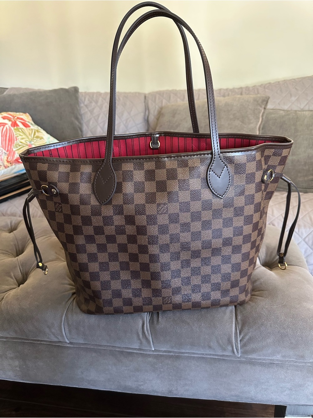Louis Vuitton Brown Damier MM Neverfull